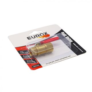 EUROX บอลวาล์ว 2หุน(เมีย+เมีย)ทองเหลือง