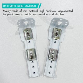 DAVINCI ขายึดแบบผนังคู่ (อุปกรณ์เสริมรางผ้าม่านแบบยืดหดได้) รุ่น Jolie ขนาด 11.4x3.5x3.3 ซม. สีขาว 