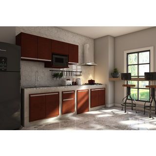 MJ ตู้ลิ้นชักบานทึบตรง(2ชั้น) 48x60x71 ซม. SAV-F604-WN สีวอลนัท