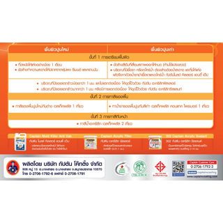 Captain สีน้ำอะคริลิก เวลเท็ค ภายนอก กึ่งเงา เบส A 2.5 กล.