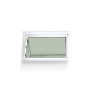 WELLINGTAN หน้าต่างอะลูมิเนียม บานกระทุ้ง 80x50ซม. สีขาว พร้อมมุ้ง