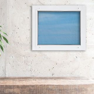 WELLINGTAN (LIKE) หน้าต่างอะลูมิเนียม บานเกล็ดซ้อน  60x50ซม. สีขาว (ไม่มีมุ้ง)