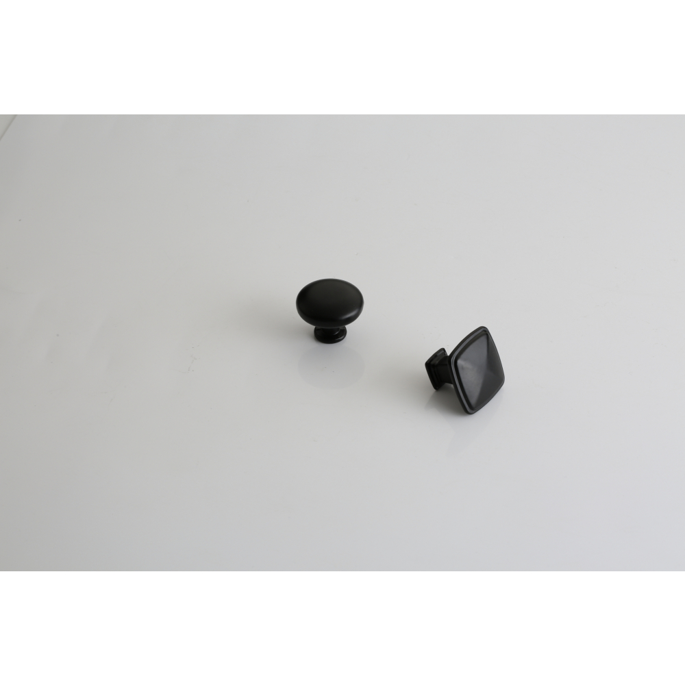 TORSTEN ปุ่มจับเฟอร์นิเจอร์ซิงค์อัลลอยด์ รุ่น6049-KI 30.5*30.5*24 มม. สีดำ