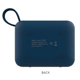 NUVIO ลำโพงบลูทูธพกพา รุ่น TF-M27 สีน้ำเงินเข้ม