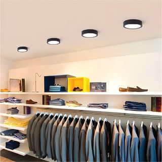 EILON ดาวน์ไลท์ LED แบบลอยหน้ากลม 8 นิ้ว 18W รุ่นTP-CDW-SB-18DL แสงเดย์ไลท์ สีดำ