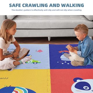 NINO WORLD ชุดแผ่นปูพื้นจิ๊กซอว์ Whale (4 แผ่น) PD-01-1 ขนาด 60x60x1.2 cm. คละลาย