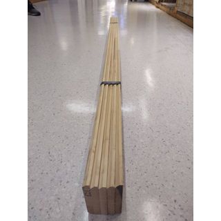 GREAT WOOD ฝ้าระแนงไม้ ไม้ยางพาราจ๊อยส์ BC (1x5) 1/2