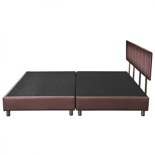 TRUFFLE ฐานเตียงรุ่น Domon 3.5 ฟุต PVC สีน้ำตาลเข้ม