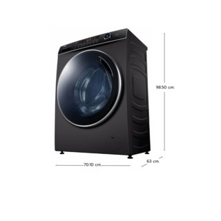 HAIER เครื่องซักผ้าฝาหน้า ขนาด 15 Kg. รุ่น HW150-BP14986ES9 สีดำ