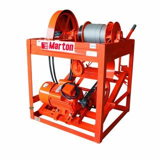MARTON ลิฟท์ยกกระป๋องปูน (รุ่นใหญ่) 12กระป๋อง พร้อมมอเตอร์ MARTON 3 HP 2 สาย
