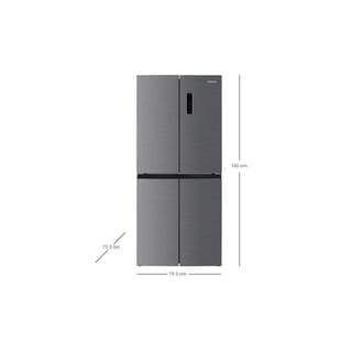 HITACHI ตู้เย็น Multi door ขนาด 16.5 คิว รุ่น HR4N7522DSXTH สีเทา