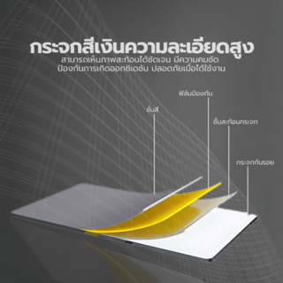 Nice กระจกเงาไม่มีกรอบ ทรงเหลี่ยม รุ่น JLLS003-60 ขนาด 45x60ซม. สีใส