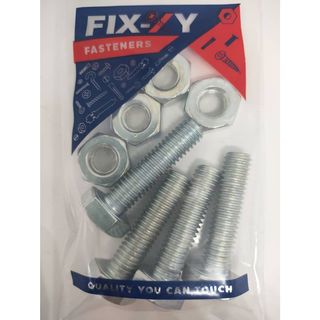 สกรูพร้อมน็อต ขนาด 1/4x3/4 (4 ตัว/แพ็ค)