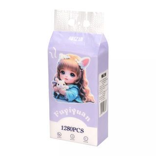 FUYIYUAN กระดาษทิชชู่แบบดึงแขวนได้หนา 4 ชั้น PRO-T6 ขนาด 15.5cm x 17.5cm x 1280 แผ่น