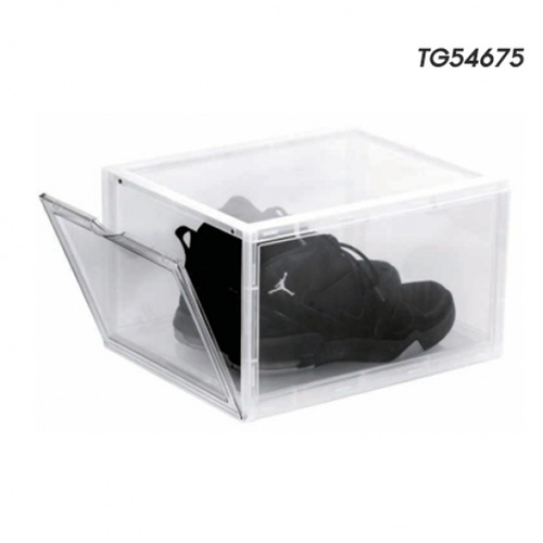 GOME กล่องรองเท้าฝาหน้า รุ่น TG54675 ขนาด 35.7x29x22 ซม. สีใส