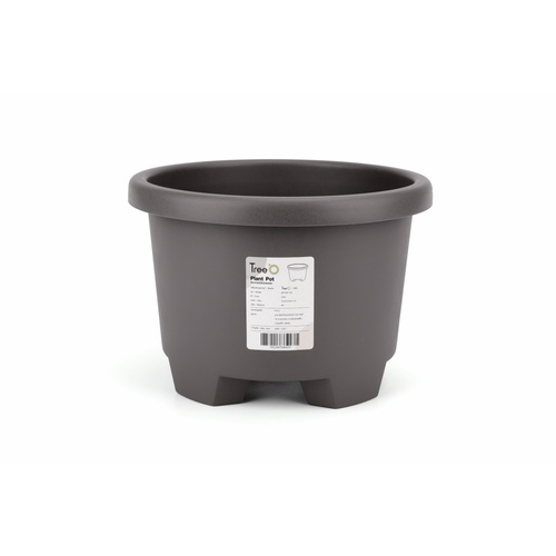 Tree  O กระถางต้นไม้ รุ่น 6PY007-GY ขนาด 27 x 27 x 18.5 ซม. (12นิ้ว) สีเทา