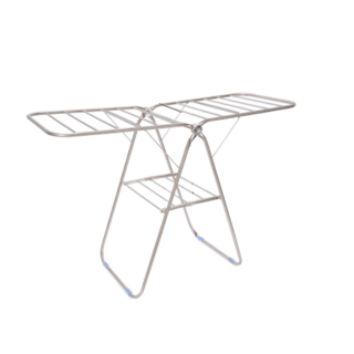 SAKU ราวตากผ้าสเตนเลสแบบมีปีก พับได้ รุ่น XL-260 ขนาด 61×150×95 ซม. สีเงิน