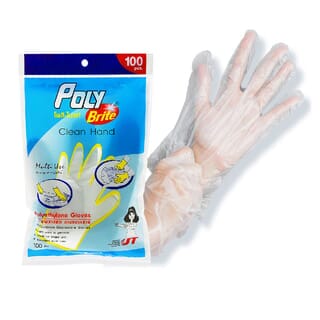 Poly-Brite ถุงมืออเนกประสงค์  HDPE รุ่น  950-023D (100ชิ้น/ซอ)ง