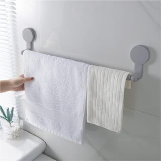 Primo ราวพาดผ้าพลาสติก รุ่น Ash-03 ขนาด 5x58x11 ซม.  สีเทา