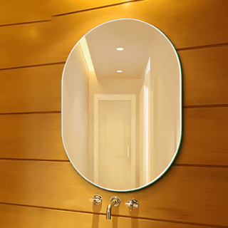 Nice กระจกเงาไม่มีกรอบ ทรงรี รุ่น JLLS009  ขนาด 45x60 ซม. สีใส