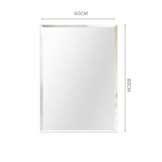 Nice กระจกเงาไม่มีกรอบ ทรงเหลี่ยม รุ่น JLLS003 ขนาด 60x80 ซม. สีใส