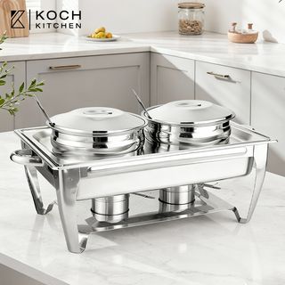 KOCH KITCHEN อ่างอุ่นซุปสเตนเลสหม้อคู่ 6.5 ลิตร 64×36×33 ซม. JAPAH