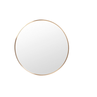 Nice ชุดกระจกอะลูมิเนียมทรงกลม 60X60 ซม. รุ่น แองเจล่า 02- โกลว สีทอง