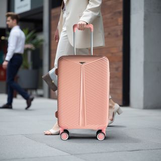 WETZLARS กระเป๋าเดินทาง ขนาด 24 นิ้ว  รุ่น Summer-01 ขนาด 26x40.50x65 ซม. สีชมพูโรส