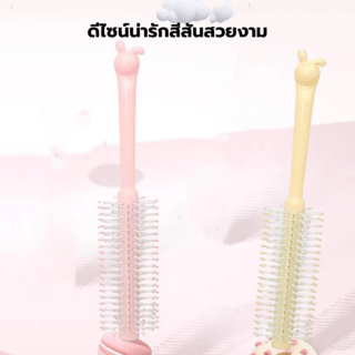 KOJI หวีแปรงม้วนผมมีด้ามจับลายกระต่าย รุ่น KOJI-0916 ขนาด4x21x1.5ซม.คละสี  