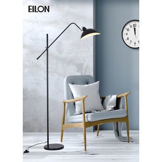 EILON โคมไฟตั้งพื้นโมเดิร์น รุ่น Zali S3028F สีดำ