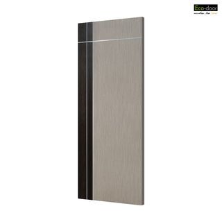 ECO-DOOR  ประตู WPC  รุ่น WP2 ภายใน ขนาด 80x200 ซม. สีไอเวอรี่เกรย์ (ไม่เจาะลูกบิด)