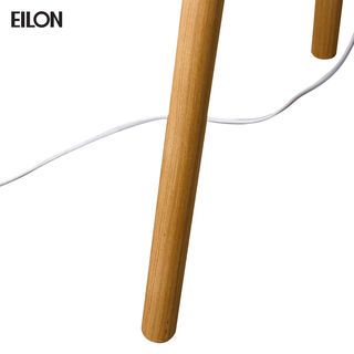 EILON โคมไฟตั้งพื้นโมเดิร์น ขาไม้ รุ่น fluffy S3036F  สีไม้