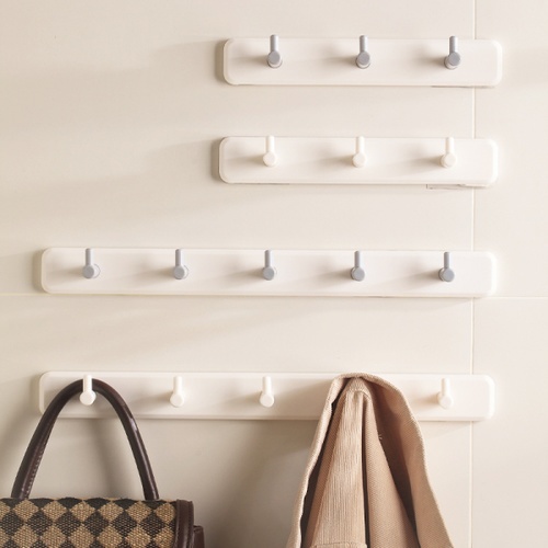 Primo ขอแขวนพลาสติก 3 ขอ รุ่น B016-GY สีขาว-เทา