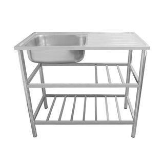 AXIA อ่างล้างจานขาตั้ง 1 หลุม 1 ที่พัก  รุ่น PP ST 10050 AXIA