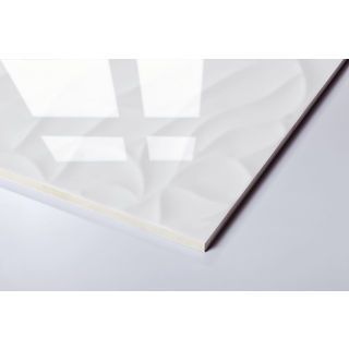 Marbella กระเบื้องเซรามิคปูผนัง 10x16 นิ้ว รุ่น สโนว์-ไวท์ ZX9021 (N) Gloss (15P)