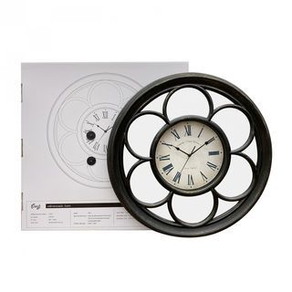 COZY นาฬิกาแขวนผนัง วินเทจ รุ่น NOTUS ขนาด 60.8x60.8x4.8 ซม. สีดำ