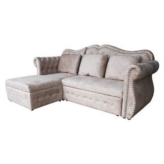 PULITO โซฟาผ้าขนสั้น รุ่น Europa ขนาด 235x160x105ซม. สีครีม