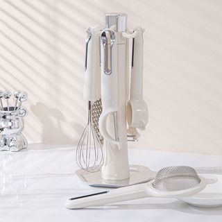 KOSCH กระชอนพร้อมด้ามจับ EASYCOOK สีขาว