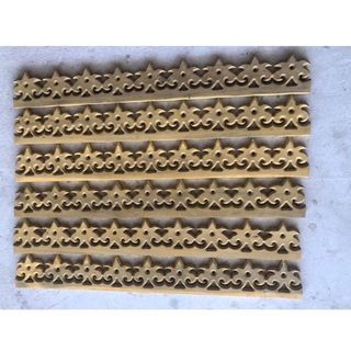 เชิงชายไม้สัก ลายดาว 5x100ซม.