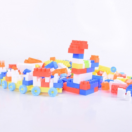 TOYS ชุดตัวต่อกล่องหรรษา 220ชิ้น สีน้ำเงิน #6680-11 (24x18x14ซม.)