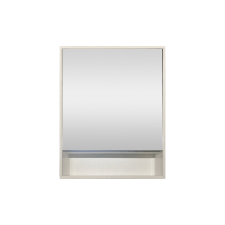 Verno ตู้กระจกแขวนผนัง รุ่น เนปป้า BC055070-LH001  ขนาด 55x70x13 ซม. สีขาว