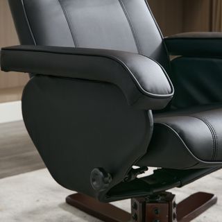 PULITO เก้าอี้พักผ่อนพร้อมที่วางขา รุ่น DIEGO ขนาด 73x110x98 ซม.  สีดำ