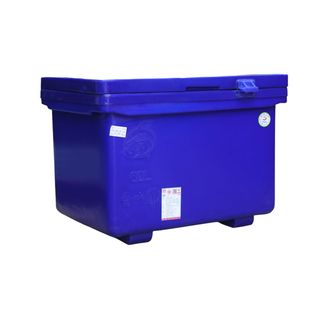 S&P ถังแช่ ขาสูง บานพับมือจับ 80 ลิตร สีน้ำเงิน