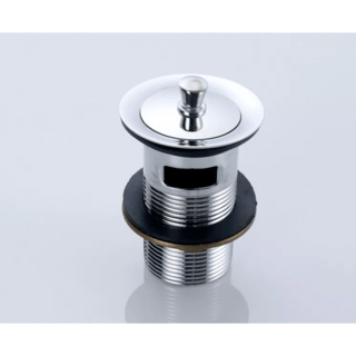 Iris สะดืออ่างล้างหน้าแบบดึงล็อค มีรูน้ำล้น รุ่น DLZ-CH สีโครม