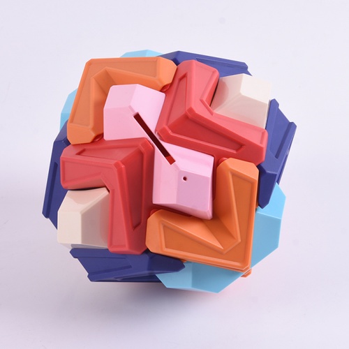 TOYS ตัวต่อลูกบอล DIY หยอดเหรียญแบบเหลี่ยม #MX-91S ขนาด (17x17x17 ซม.)