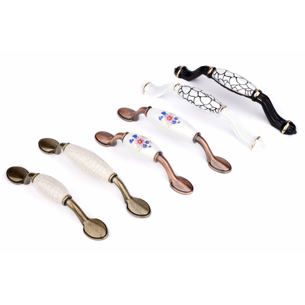 TORSTEN ปุ่มจับเฟอร์นิเจอร์ซิงค์เซรามิค 18x126x30มม. รุ่น6YLJ015 สีทองแดงรมดำ