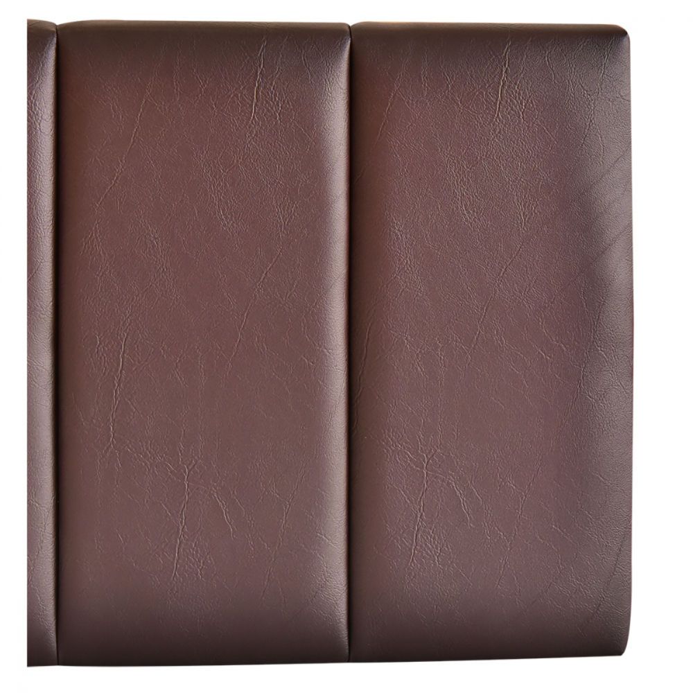 TRUFFLE ฐานเตียงรุ่น Domon 3.5 ฟุต PVC สีน้ำตาลเข้ม