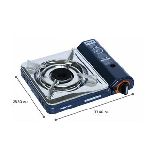 FIGTHER เตาพกพา NAVY สีน้ำเงิน