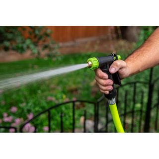 Tree O Plus ปืนฉีดน้ำอลูมิเนียมหุ้มพลาสติกปรับ2รูปแบบ รุ่นGLB-623014-0 สีเขียวดำ