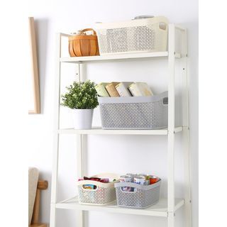 GOME ตะกร้าอเนกประสงค์ทรงเหลี่ยม รุ่น Woven 2288 ขนาด 17×23×12ซม. สีเทา